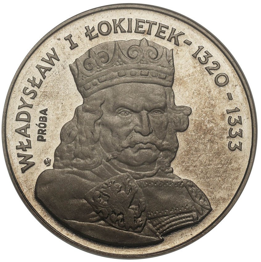 PRL. PRÓBA Nikiel 500 złotych 1986 Łokietek